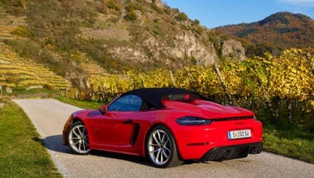 Test Porsche 718 Boxster Spyder (Heck)